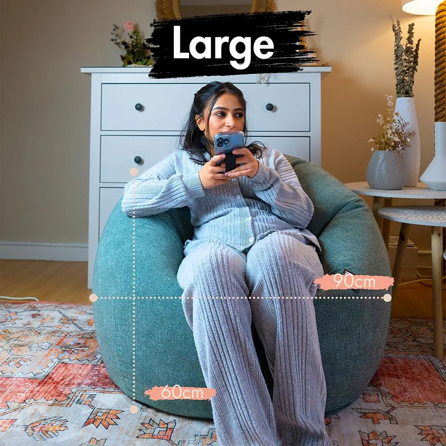 Purple Circle Bean Bag