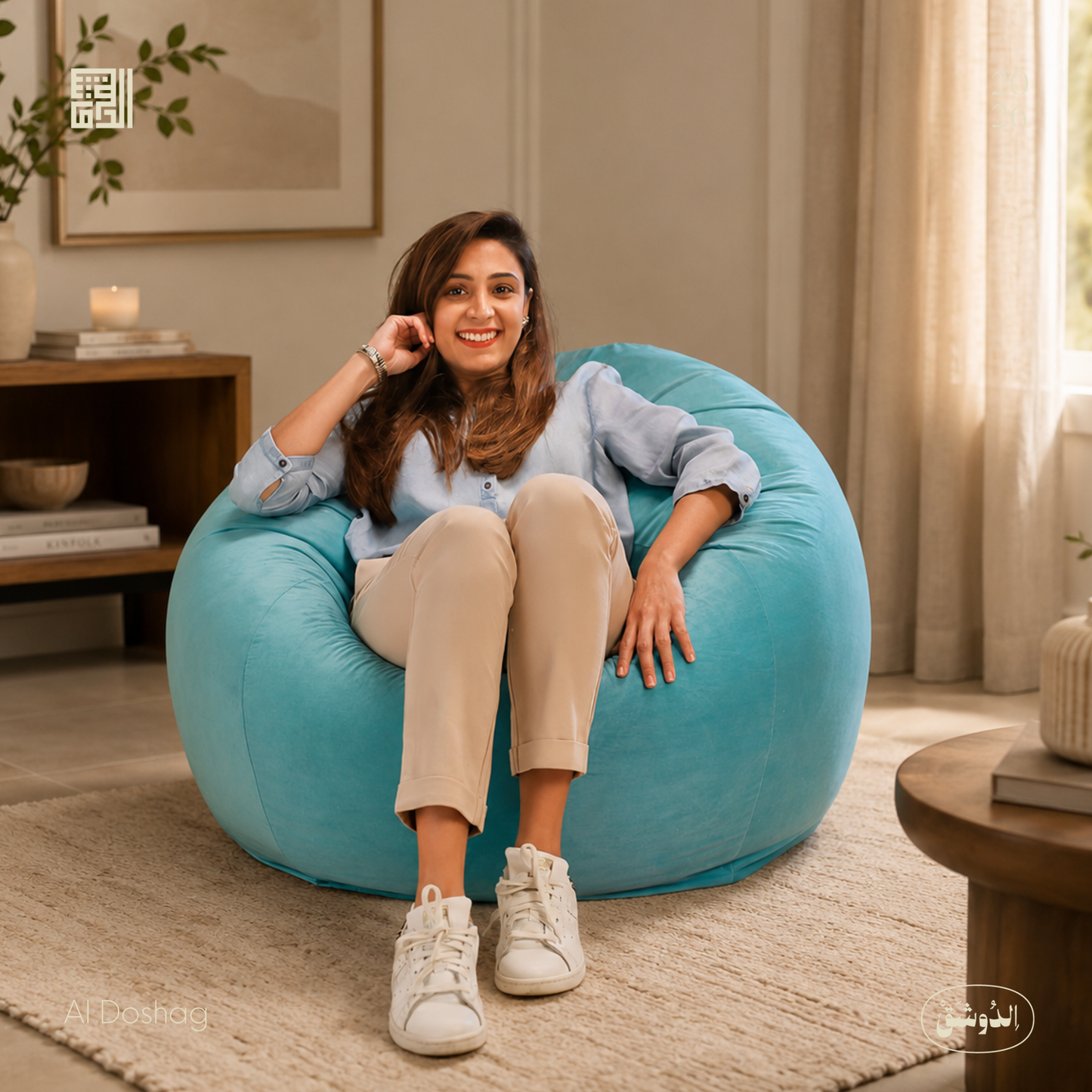 Velvet Circle Bean Bag 20248