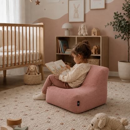 Cotton Baby Bean Bag Pink