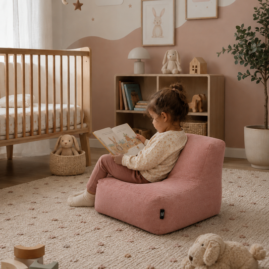 Cotton Baby Bean Bag Pink