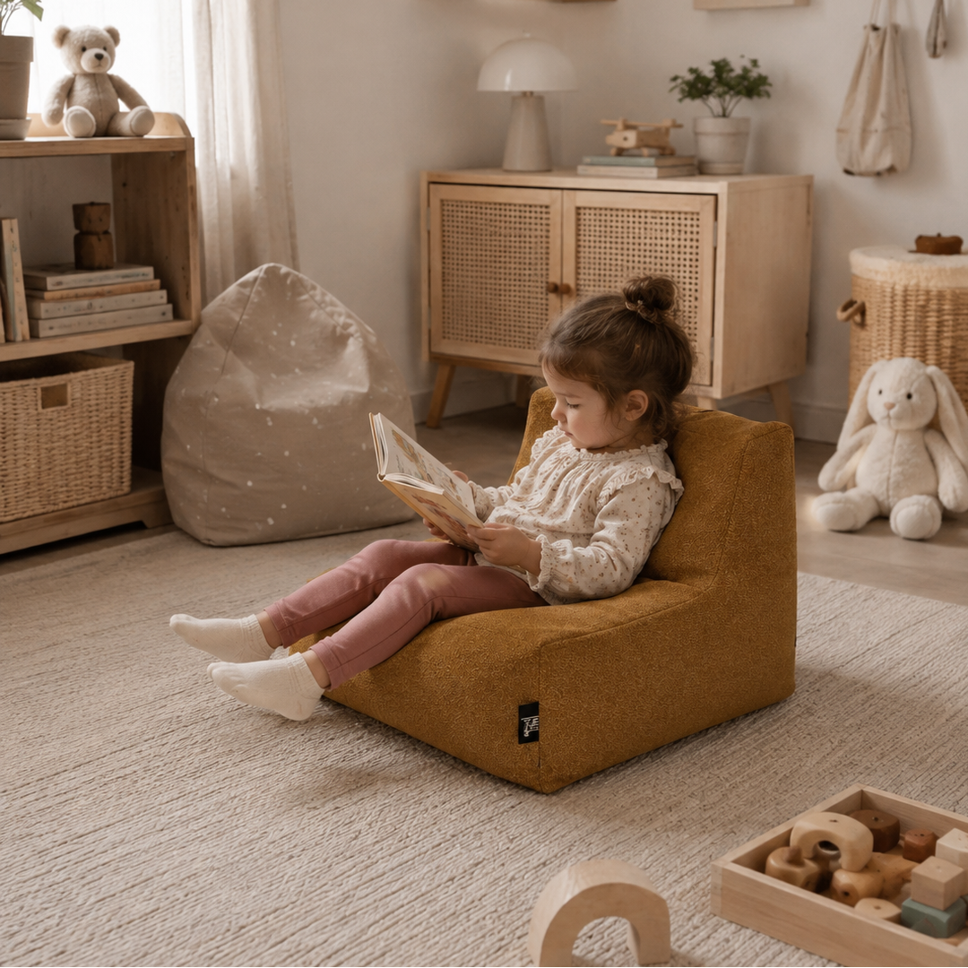 Cotton Baby Bean Bag Orange