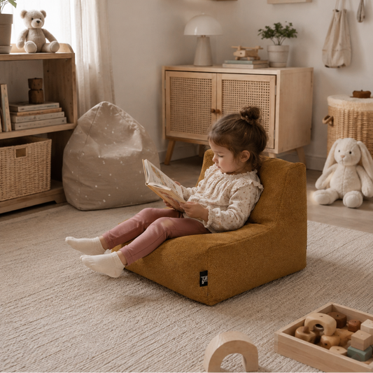 Cotton Baby Bean Bag Orange