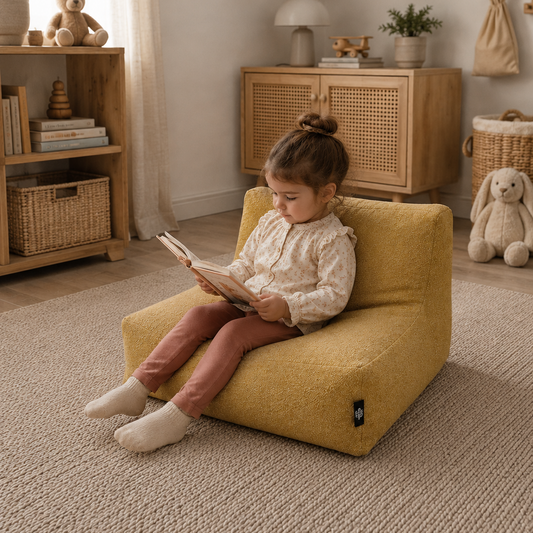 Cotton Baby Bean Bag Yellow