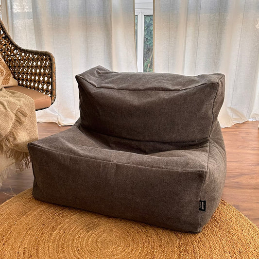 Velvet Square Chair Bean Bag 1209