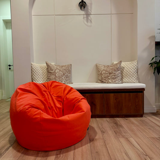 Flash Orange Circle Bean Bag