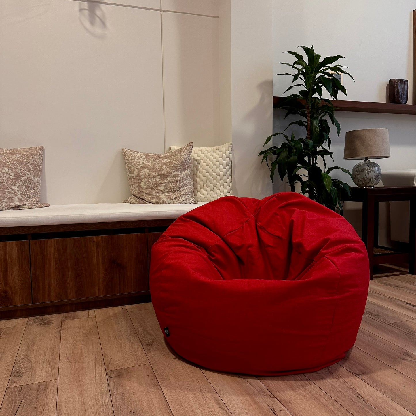 Red Circle Bean Bag