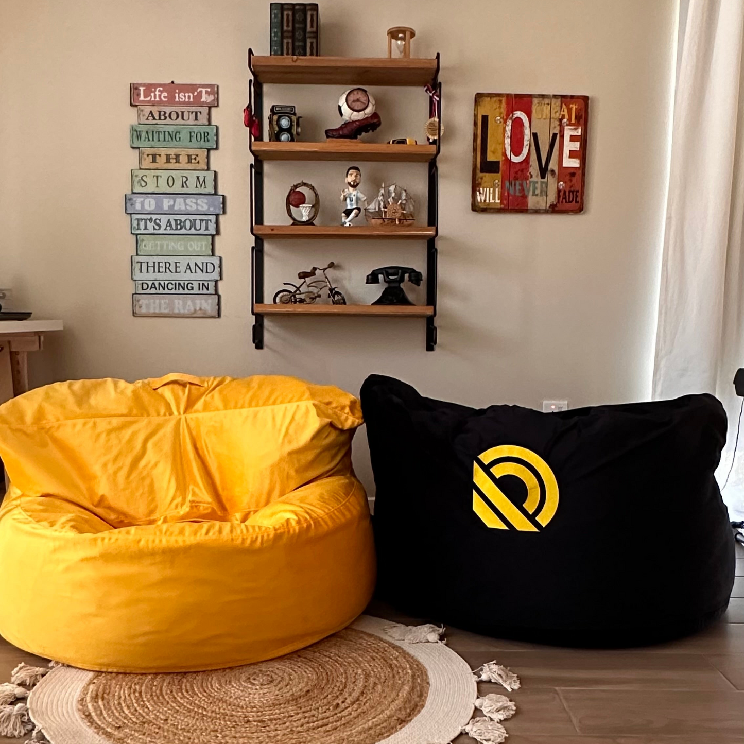 Velvet Round Chair Bean Bag 1209