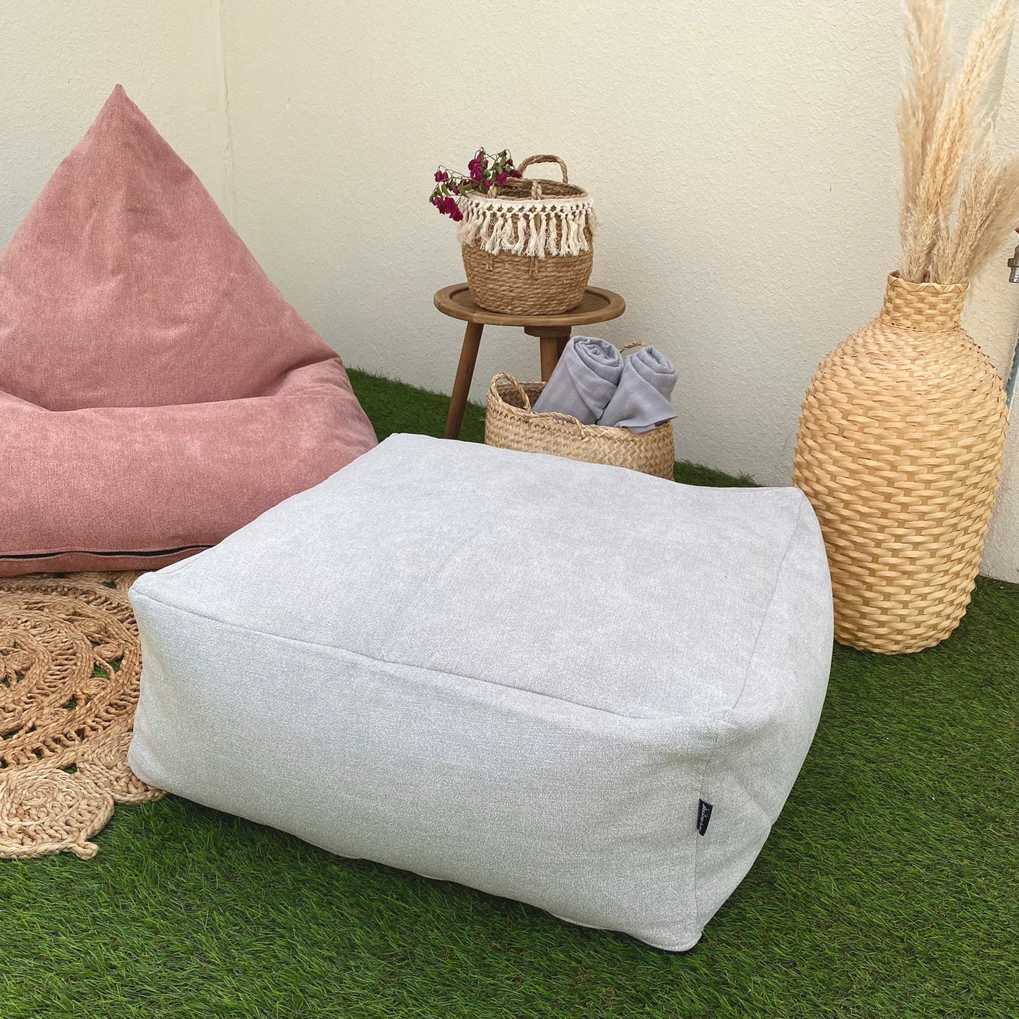 Cotton Square Bean Bag 20241