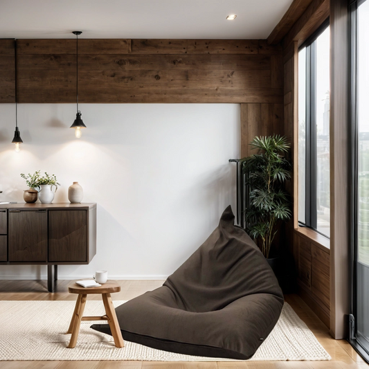 Thin Velvet Triangle Bean Bag 1209