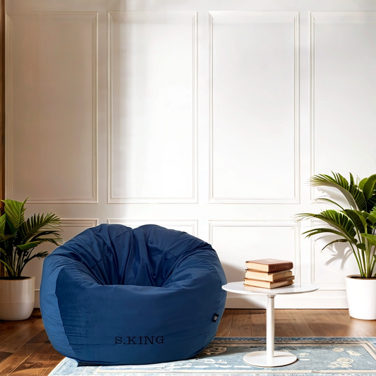 Thin Velvet Circle Bean Bag 1209