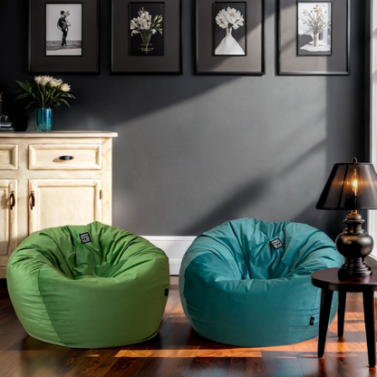 Thin Velvet Circle Bean Bag 1209